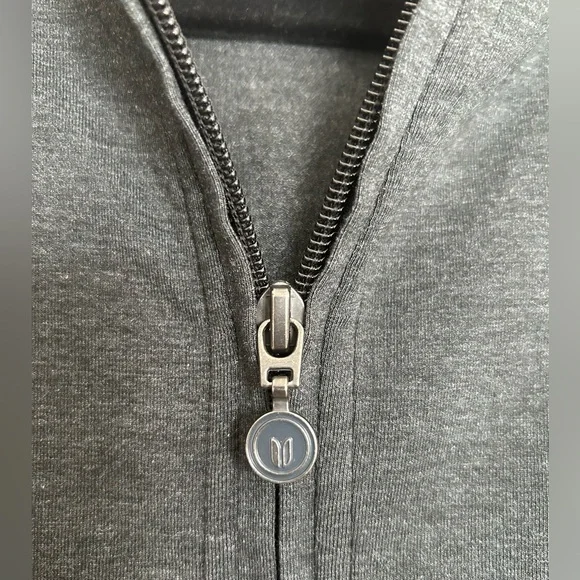 Linksoul Men's Charcoal Hoddie Zip-Up Lightweight jacket with pockets - Picture 6 of 10